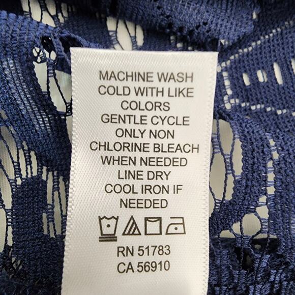 Maurices Womens Lace Kimono Blouse Dainty Boho Bell Sleeve XXL Romantic Hippie - Picture 11 of 12